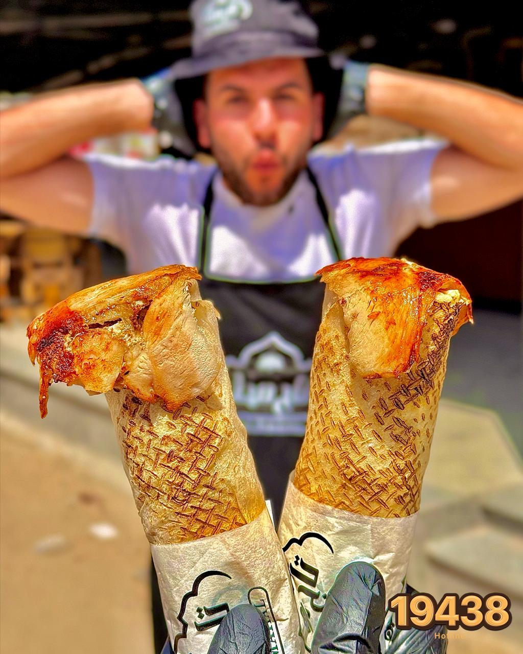 ساندوتش شاورما فراخ موتزاريلا